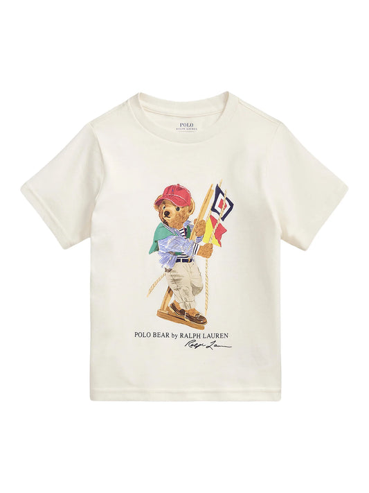 Polo Ralph Lauren T-Shirt Εκρού Regular Fit 322Α12428002