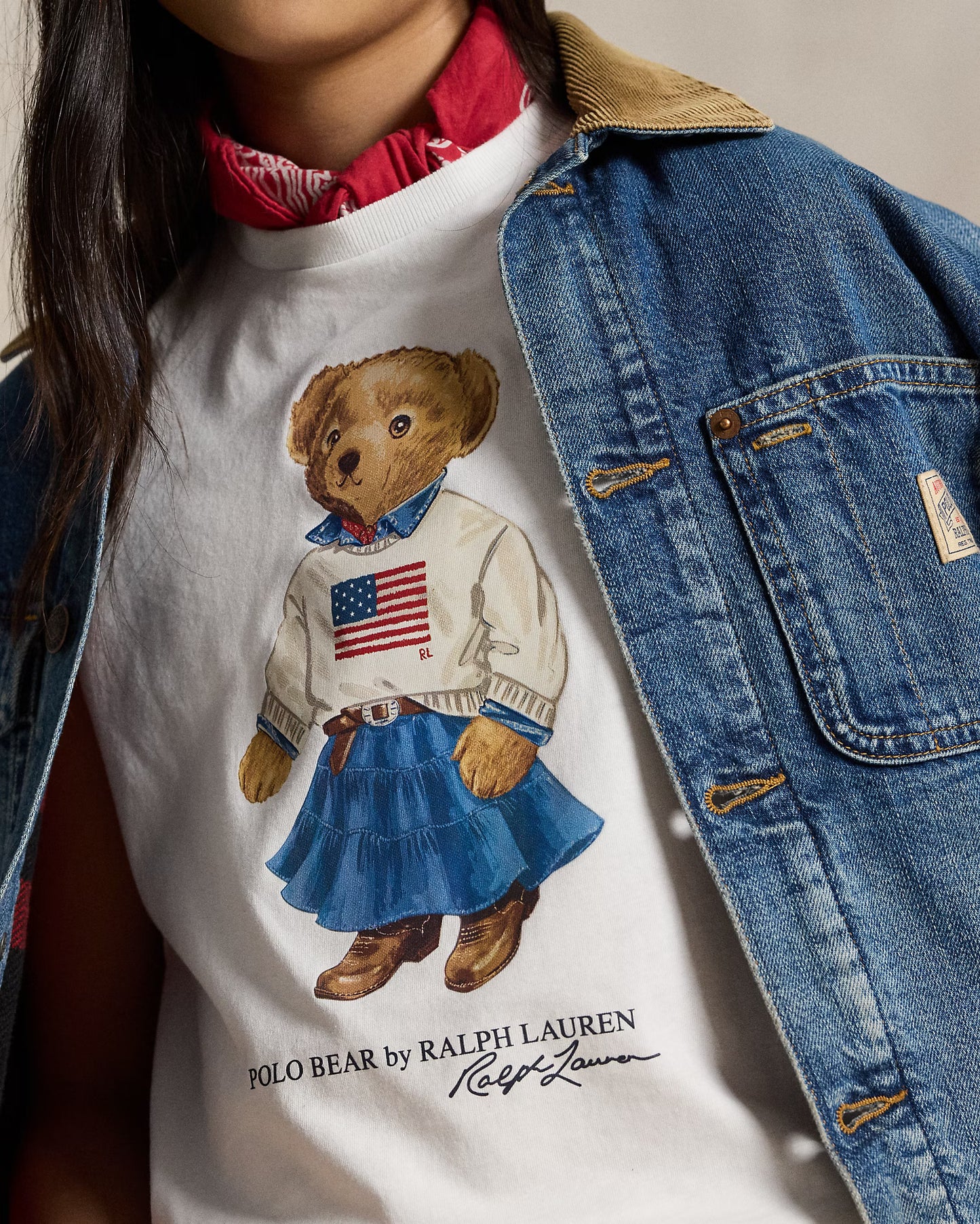 Polo Ralph Lauren Bear Cotton Λευκό