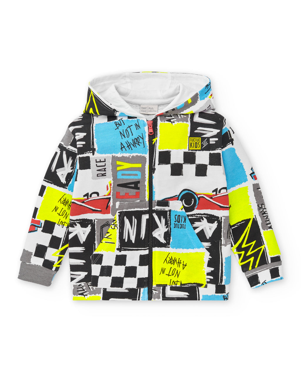Plush Jacket With Hoodie