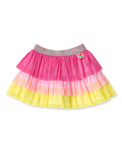 Poplin And Tulle Skirt