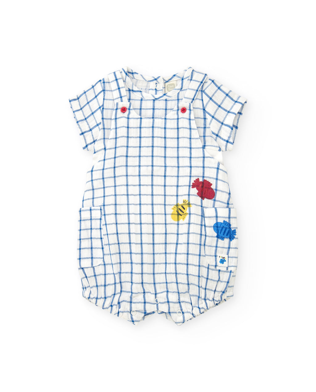 Woven Overall And T-Shirt