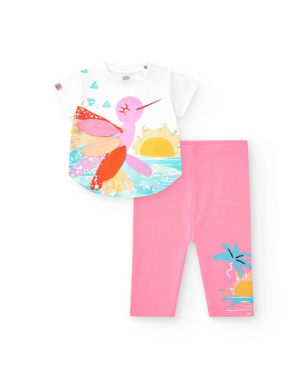 Jersey T-Shirt And Bikers Leggings