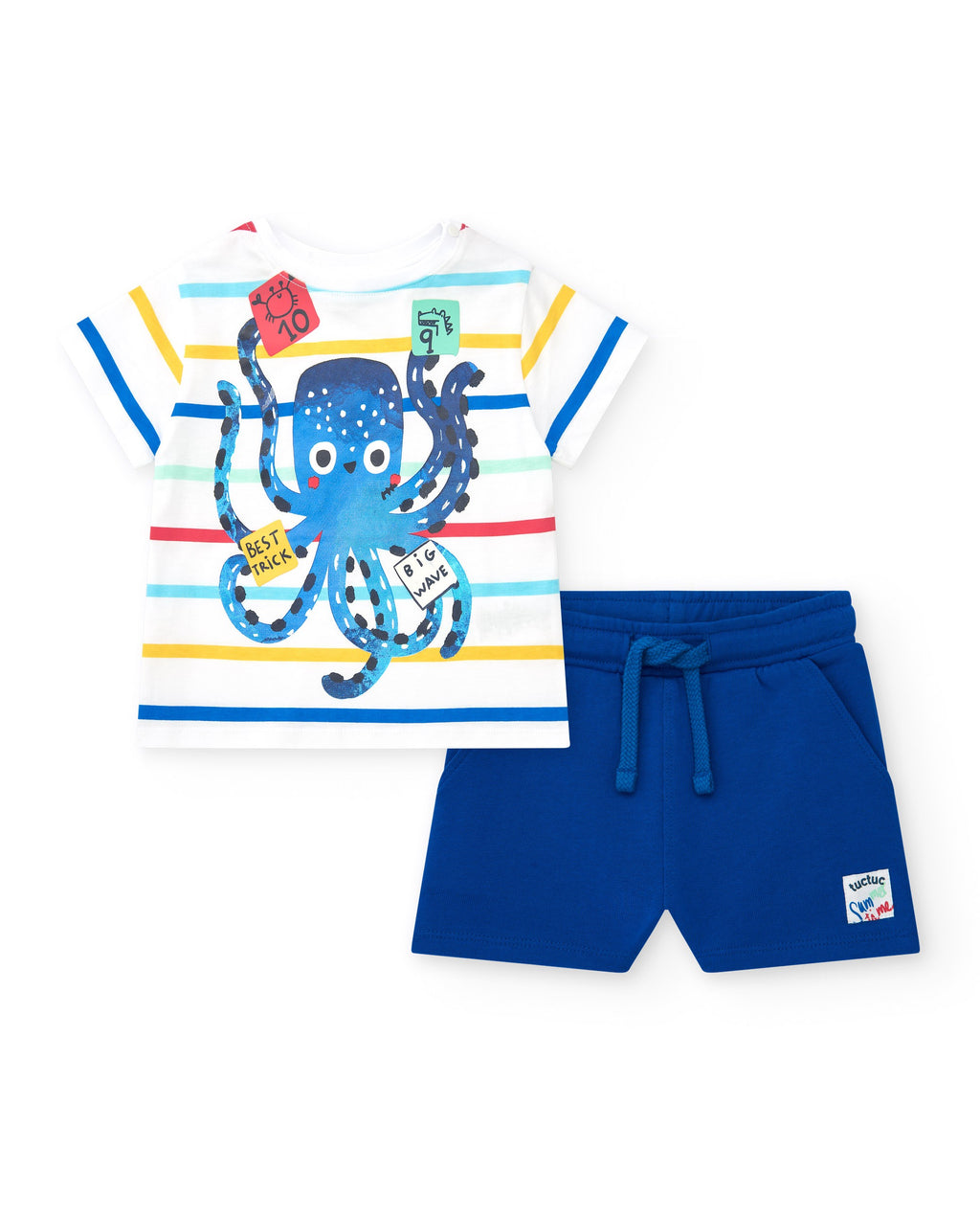 T-Shirt And Plush Bermudas