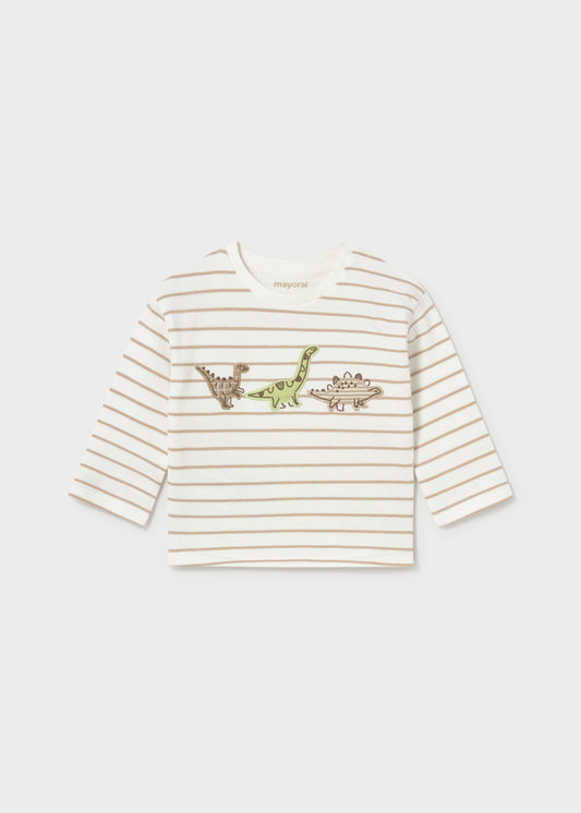 T-Shirt μακρυμάνικο απλικέ κέντημα