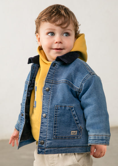 Τζάκετ soft denim ενισχυμένο