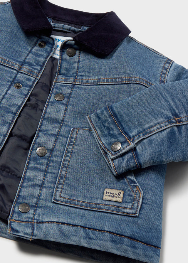 Τζάκετ soft denim ενισχυμένο