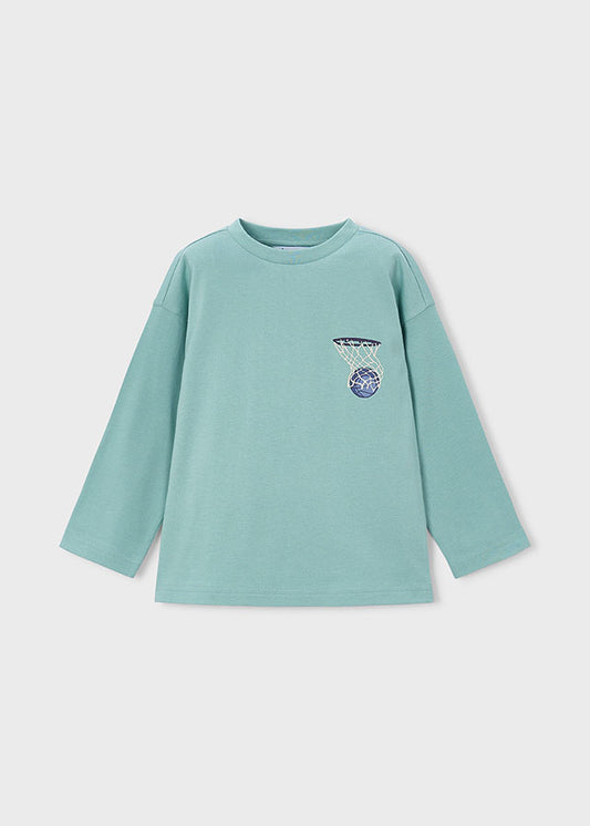 T-Shirt μακρυμάνικο τύπωμα πίσω