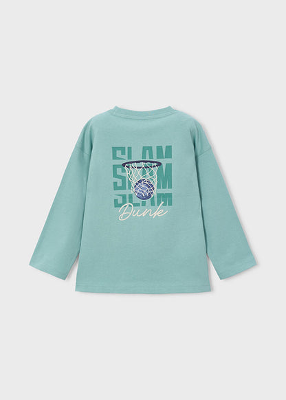 T-Shirt μακρυμάνικο τύπωμα πίσω