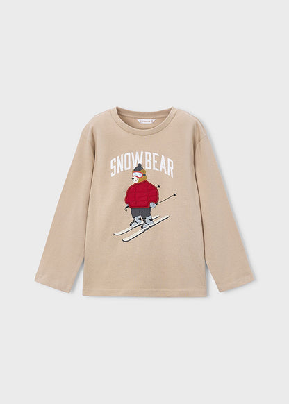 T-Shirt μακρυμάνικο απλικέ