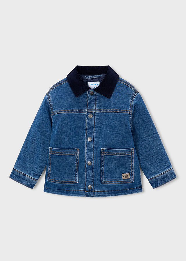 Τζάκετ soft denim ενισχυμένο