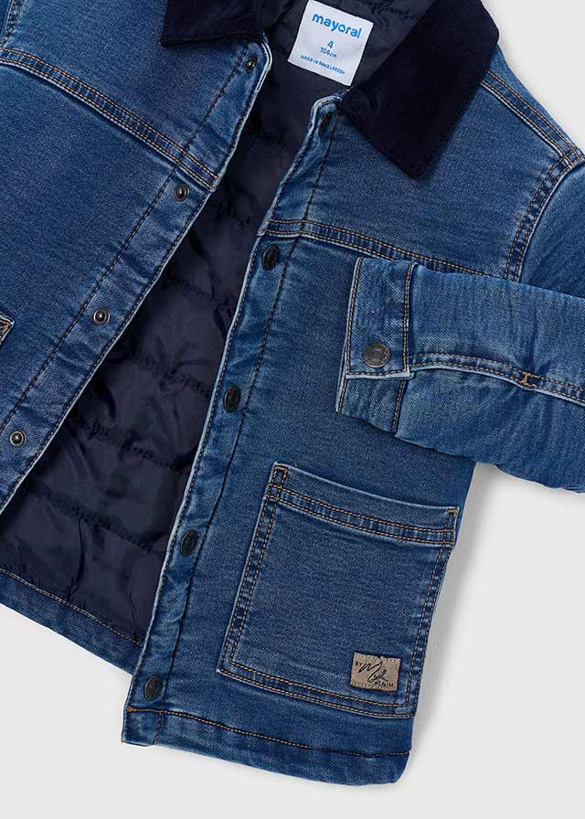 Τζάκετ soft denim ενισχυμένο