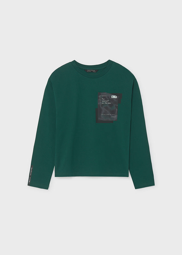 T-Shirt μακρυμάνικο τσέπη