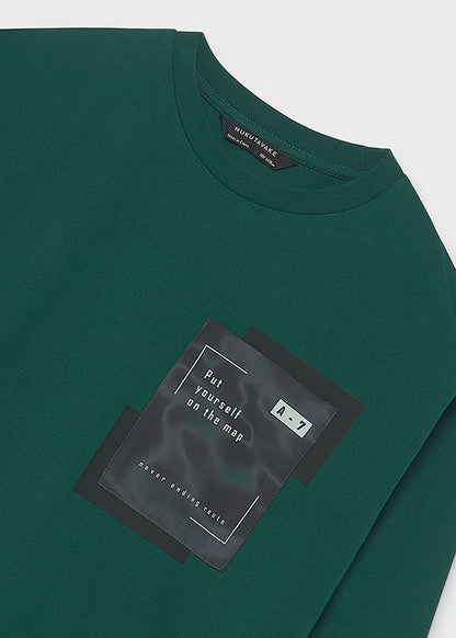 T-Shirt μακρυμάνικο τσέπη
