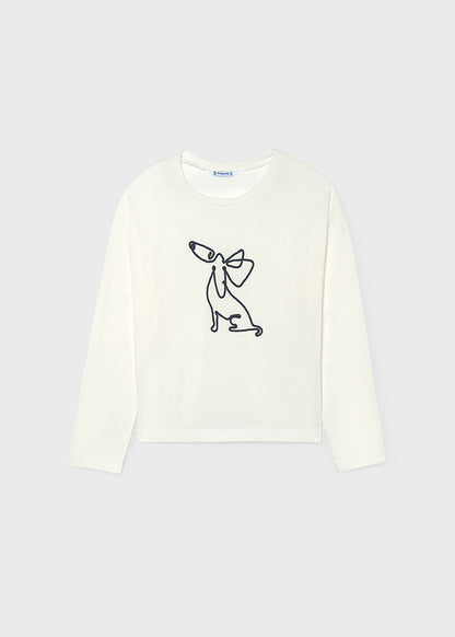 T-Shirt μακρυμάνικο μαντήλι