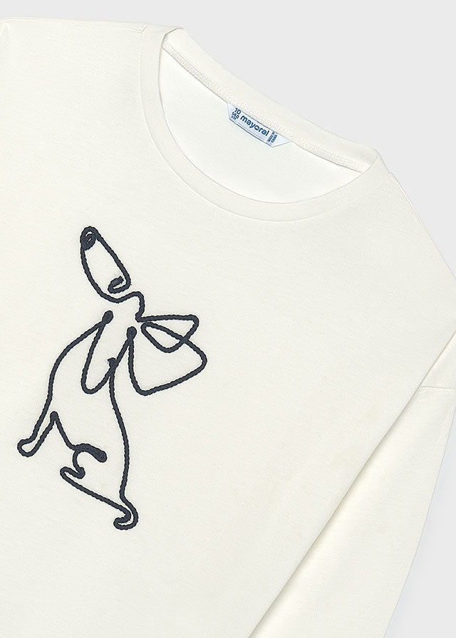 T-Shirt μακρυμάνικο μαντήλι