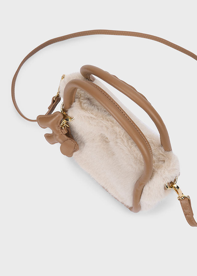 Τσάντα γούνα με charms