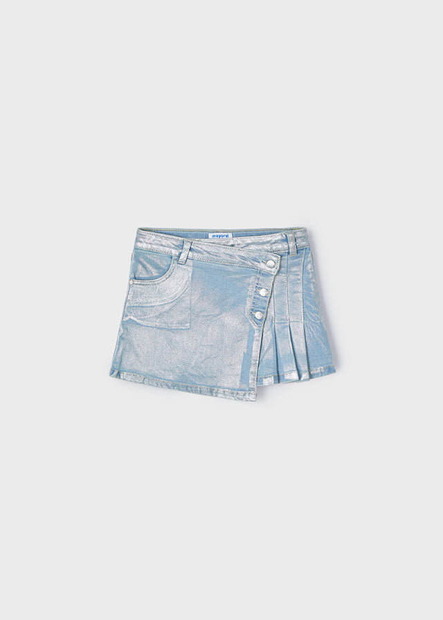 Φουστα Denim Ασημι