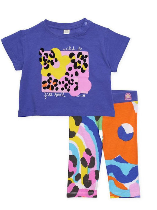 Jersey T-Shirt And Bikers Leggings