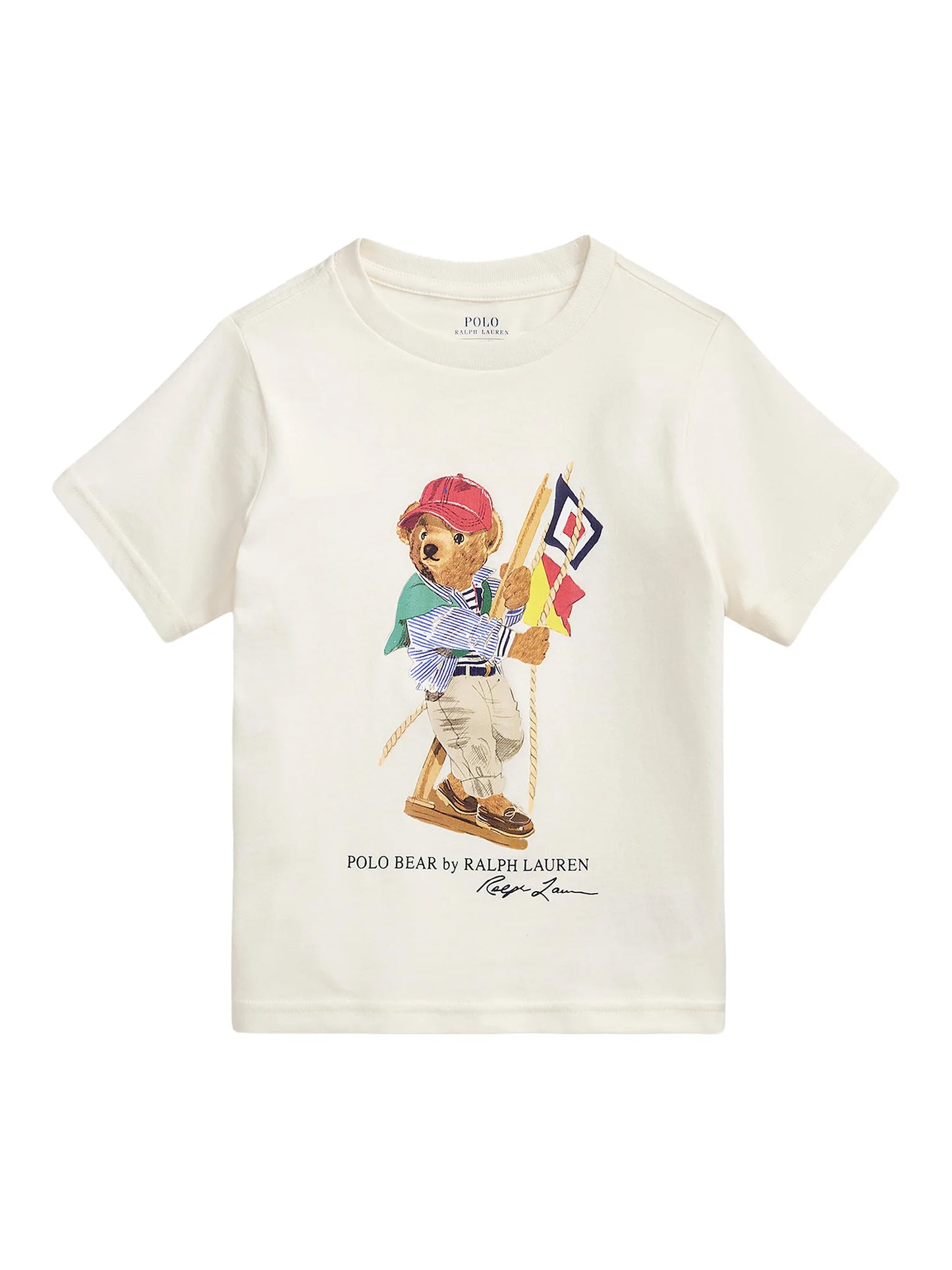 Polo Ralph Lauren T-Shirt Εκρού Regular Fit 322Α12428002