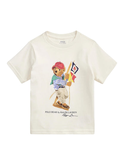Polo Ralph Lauren T-Shirt Εκρού Regular Fit 322Α12428002